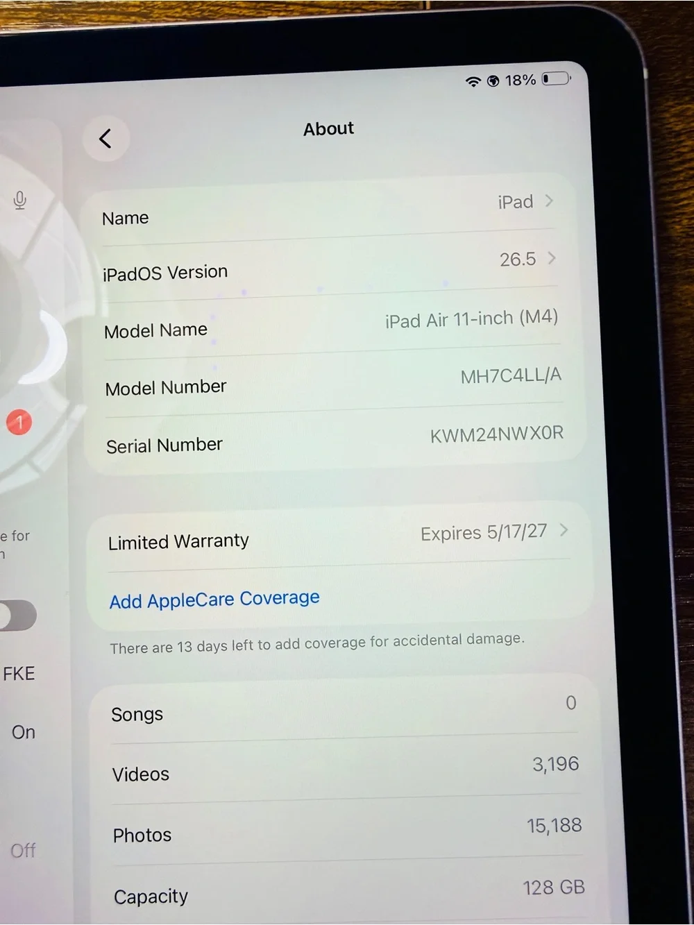 Apple ipad Air 11 inch (M4) - Cellular + WIFI